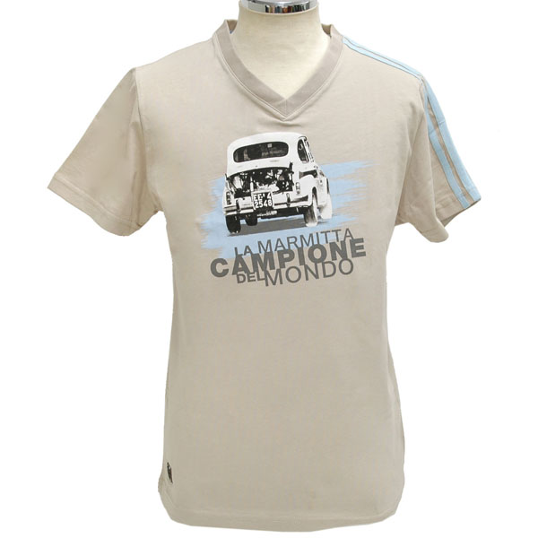 ABARTH HERITAGE V-neck T-shirts-CAMPIONE DEL MOND-