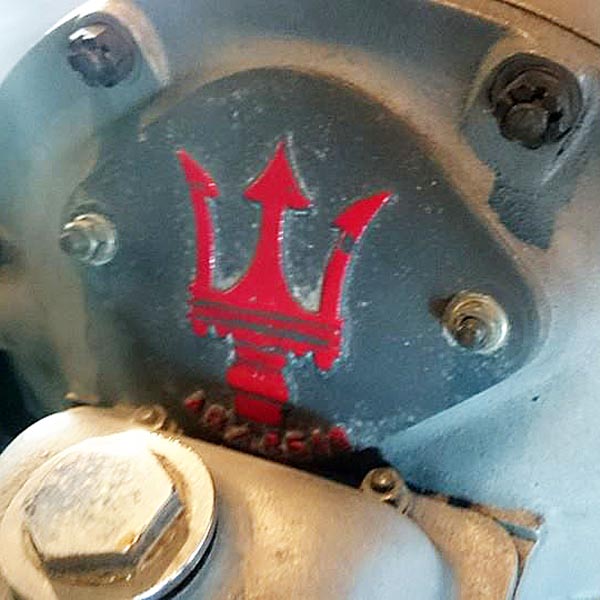 MASERATI Aluminium Plate