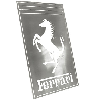 Ferrari Emblem stencil Plate