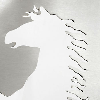 Ferrari Emblem stencil Plate