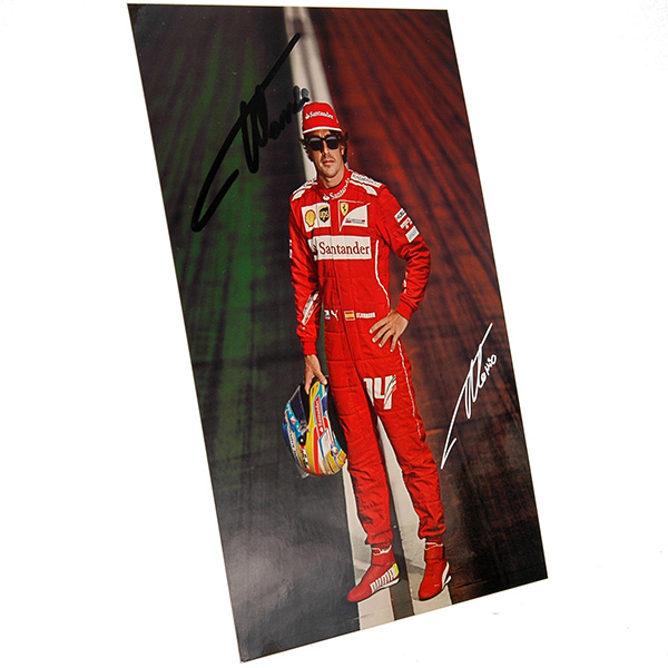 Scuderia Ferrari 2014 Drivers Card-F.Alonso Signed-