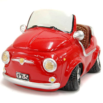 FIAT 500 JOLLY Coin Bank(Red)