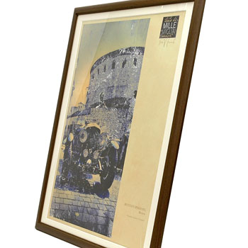 TRACCE DI MILLE MIGLIA Poster-BENTLEY SPEED SIX-