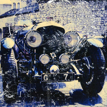 TRACCE DI MILLE MIGLIA Poster-BENTLEY SPEED SIX-