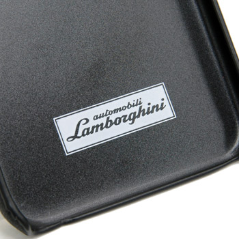 Lamborghini純正 iPhone6/6s背面レザーケース (ブラック/カーボンパターン)