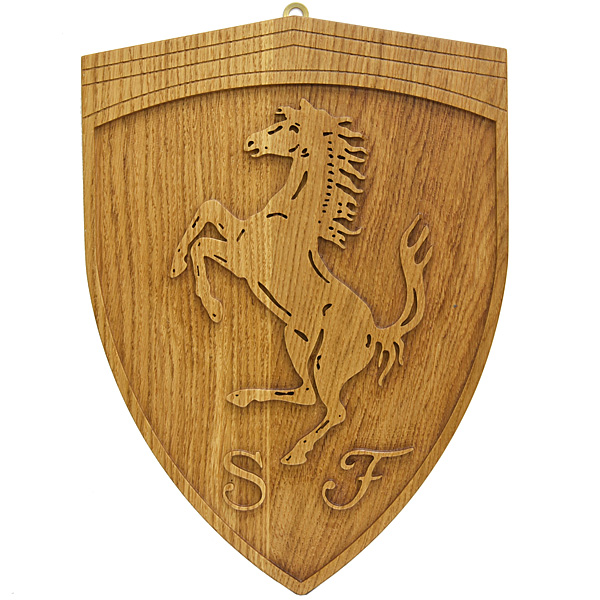 Scuderia Ferrari Emblem Wooden Object