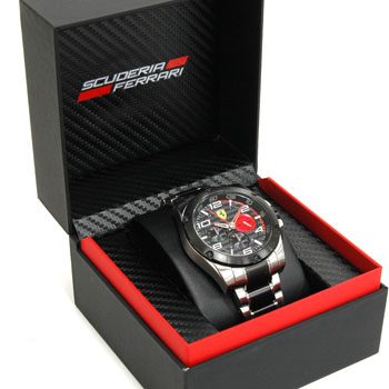 Ferrari Quartz Chronograph-PADDOC/BLACK-