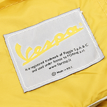 Vespa Official Nylon Folding Bag(Yellow)