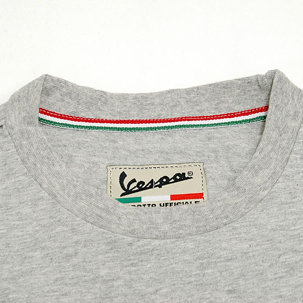 Vespa Official Logo T-shirts(Gray)