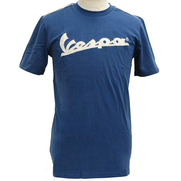 VespaオフィシャルロゴTシャツ(ブルー)