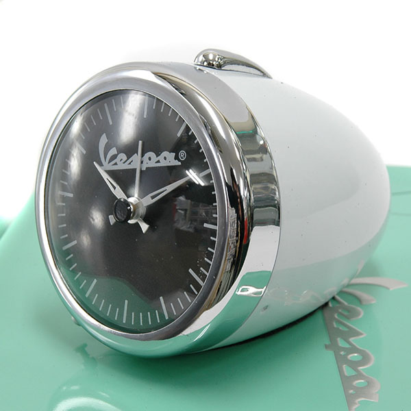 Vespa Official Small Light Shaped Clock(white)