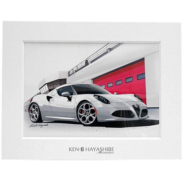 Alfa Romeo 4C Illustration by Kenichi Hayashibe