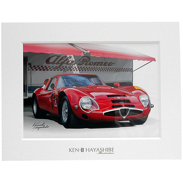 Alfa Romeo TZ2 Illustration by Kenichi Hayashibe