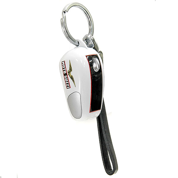 MOTO GUZZI Official Keyring-Tank Shaped/White-