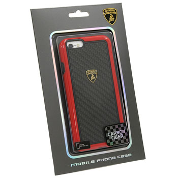 Lamborghini iPhone6/6s Case(Carbon/Red Frame)