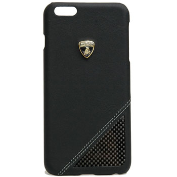 Lamborghini iPhone6/6s Plus Leather Case(Black/Carbon)