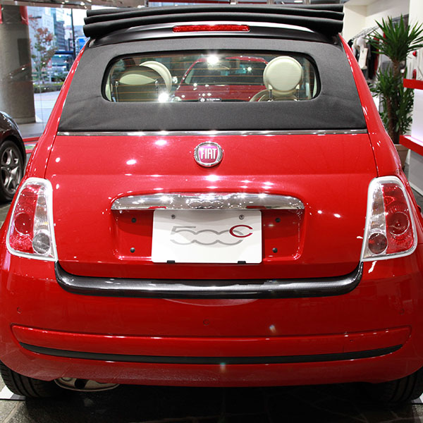 FIAT 500 Rear Bumper Protector(Carbon Look)