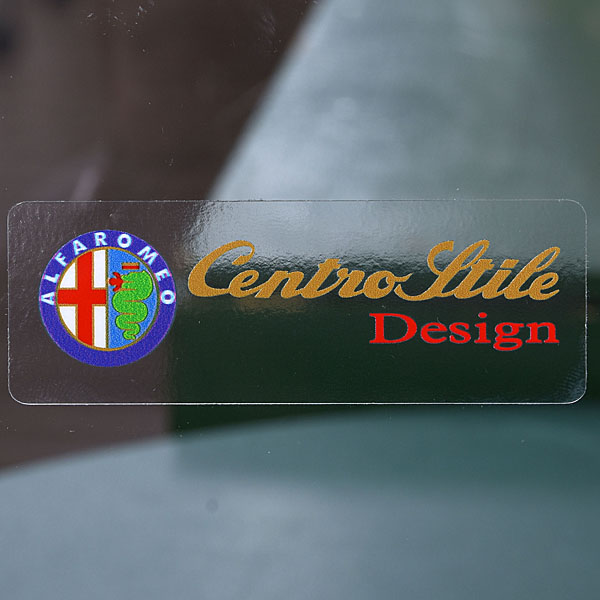 Alfa Romeo Centro Stile Sticker Silver LOGO