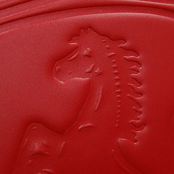 Ferrari Formula 1 Club canvas and leather Boston bag