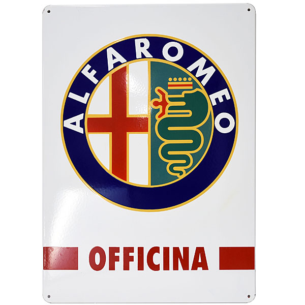 Alfa Romeoホーローサインボード-OFFICINA-690mm