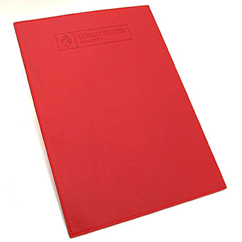 Ferrari Leather Binder CORSO PILOTA-Red-
