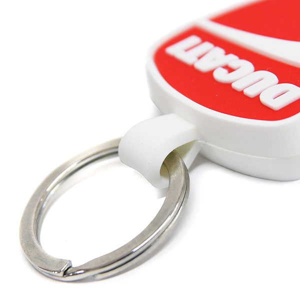 DUCATI Emblem Rubber Keyring -COMPANY LOGO-