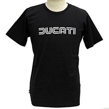 DUCATI純正Tシャツ-DUCATINA 80s/ブラック-