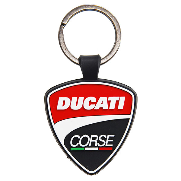 DUCATI Rubber Keyring-DUCATI CORSE-