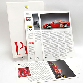 Ferrari純正1995プレスキット(412T2/333SP/F355Challenge)