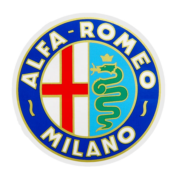 Alfa Romeo MILANOエンブレムステッカー(65mm)