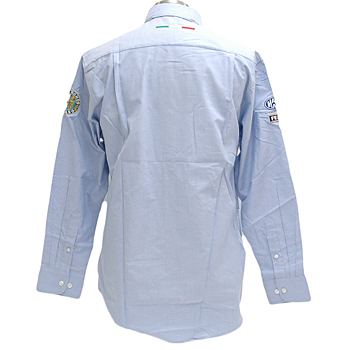 Alfa Romeo Button Down Shirts-ALFA CORSE/Blue-