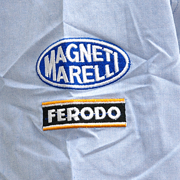 Alfa Romeo Button Down Shirts-ALFA CORSE/Blue-