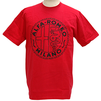 Alfa Romeo MILANO Emblem T-Shirts(Red)