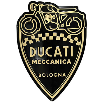 DUCATI純正メタル製サインボード(MECCANICA/盾型)
