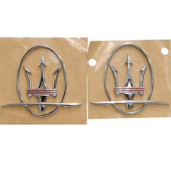 MASERATI Quattroporte/granturismo c-piller Emblem Set(Red Line)