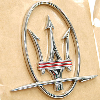 MASERATI Quattroporte/granturismo c-piller Emblem Set(Red Line)