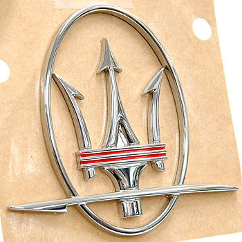 MASERATI Quattroporte/granturismo c-piller Emblem Set(Red Line)