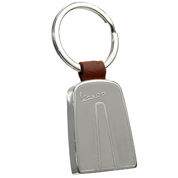 Vespa Official Shield Shaped Keyring(Gray)