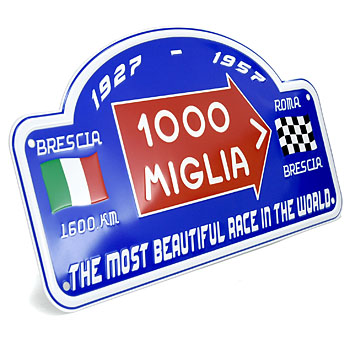 1000 MIGLIA Official license Plate 2015