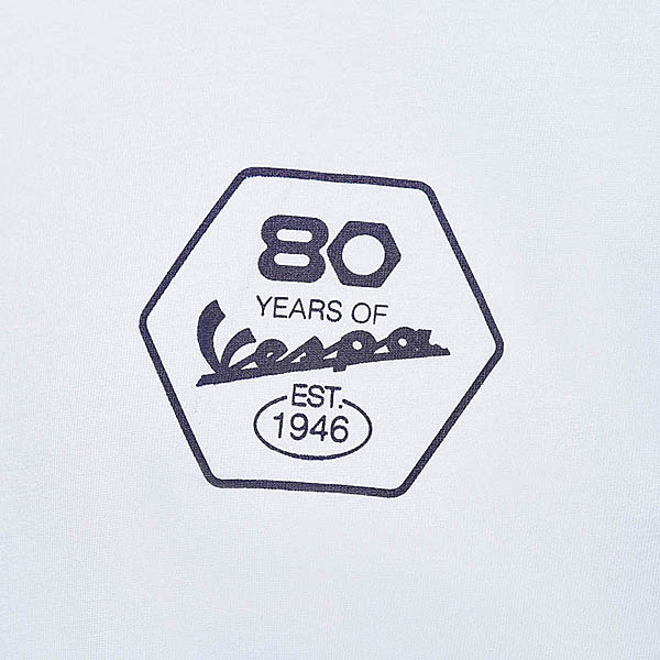 Vespa���ե������80th Anniversary T�����(�ۥ磻��)