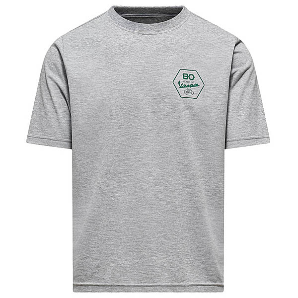 VespaOfficial 80th Anniversary T-shirt (Gray)