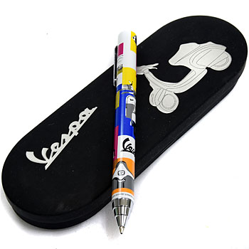 Vespa Official Ballpoint Pen-White-