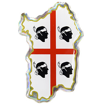 City Symbol 3D Sticker-SARDEGNA-