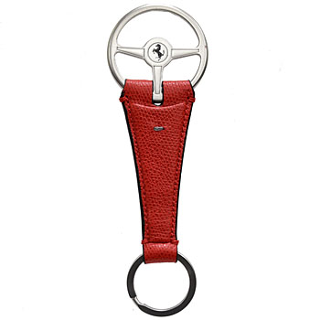 Ferrari Leather Keyring(Red)