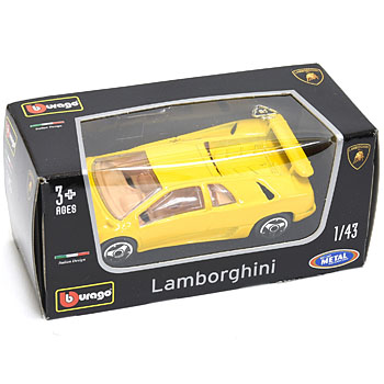 1/43 Lamborghini Diabloミニチュアモデル(イエロー)