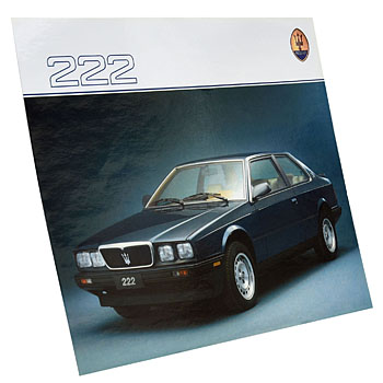 MASERATI 222 Catalogue(Reprint)