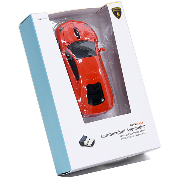 Lamborghini Aventador wireless mouse(Orange)