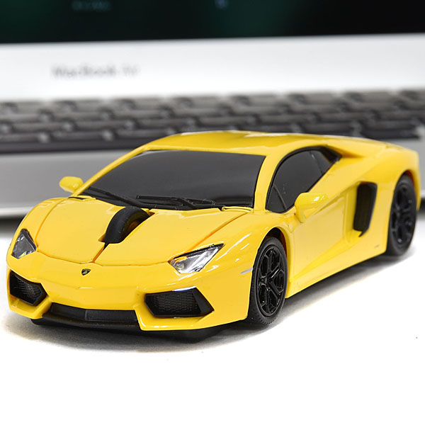 Lamborghini純正Aventadorワイヤレスマウス(イエロー)
