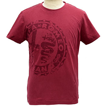 Alfa Romeo Vintage Print T-Shirts(Red)