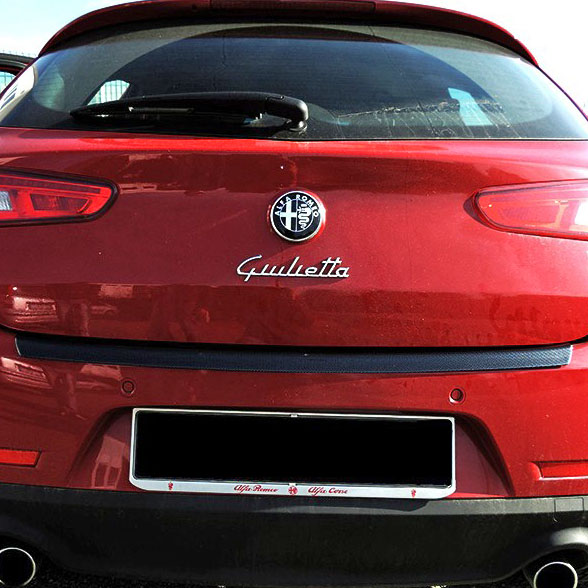 Alfa Romeo Giulietta Rear Bumper Protector(Carbon Look)